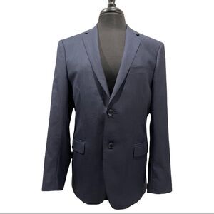 Theory Navy Wool Blend Two-Button Blazer Jacket Size 40R Men’s Suit Coat